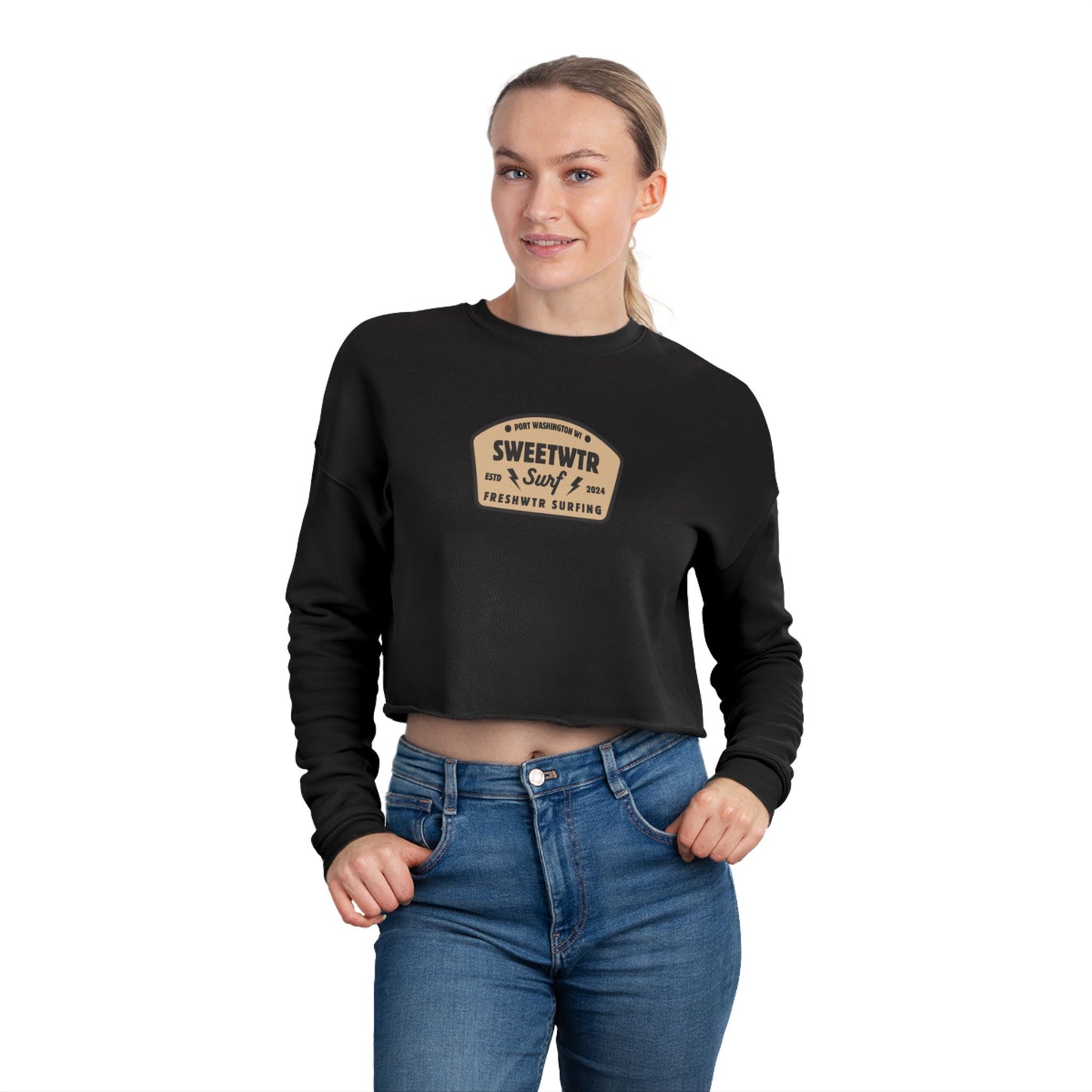 Sweetwtr Icon Women's Cropped Sweatshirt