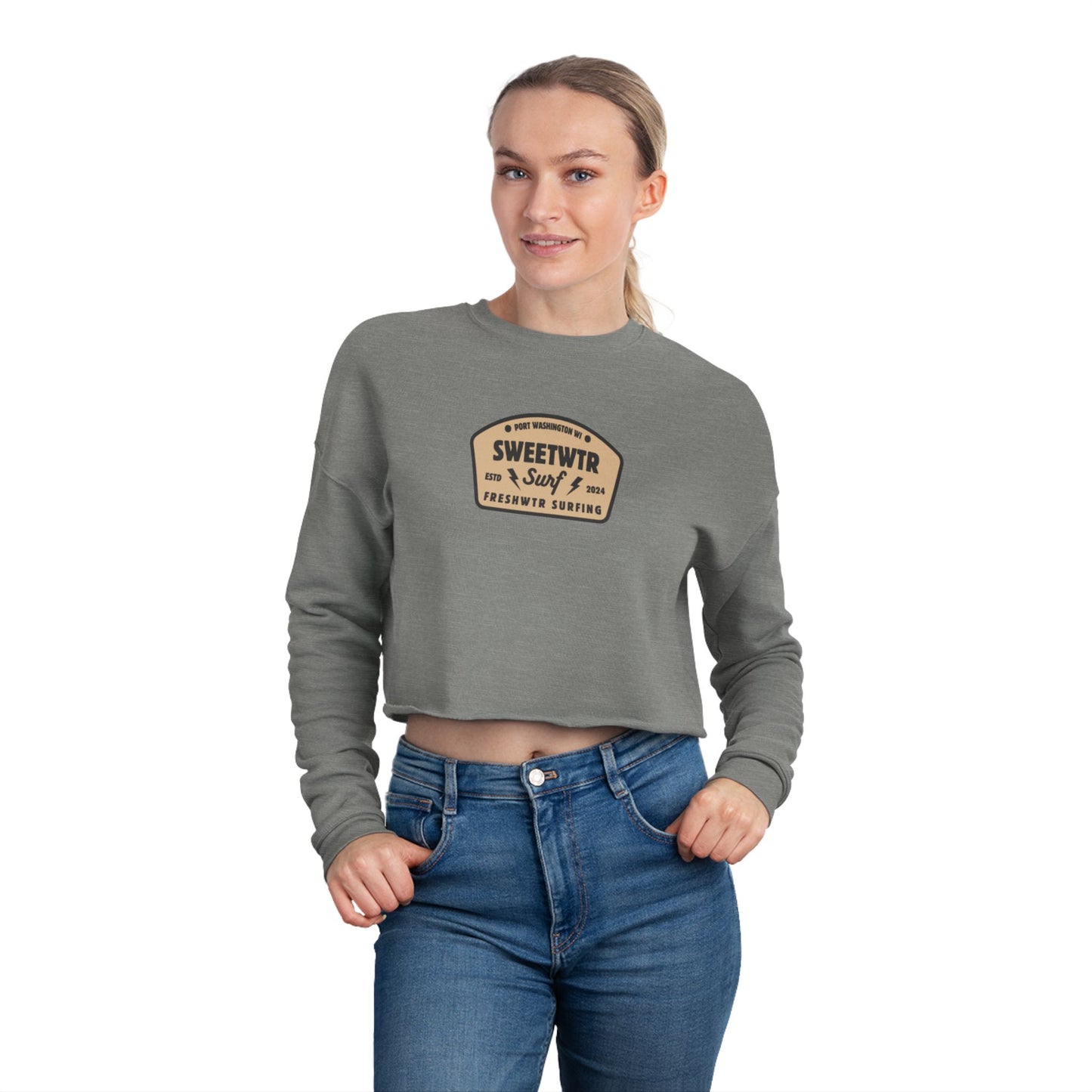 Sweetwtr Icon Women's Cropped Sweatshirt