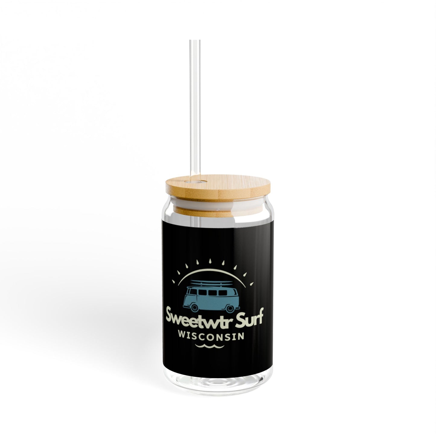 Sweetwater Surf 16oz Sipper Glass with Bamboo Lid
