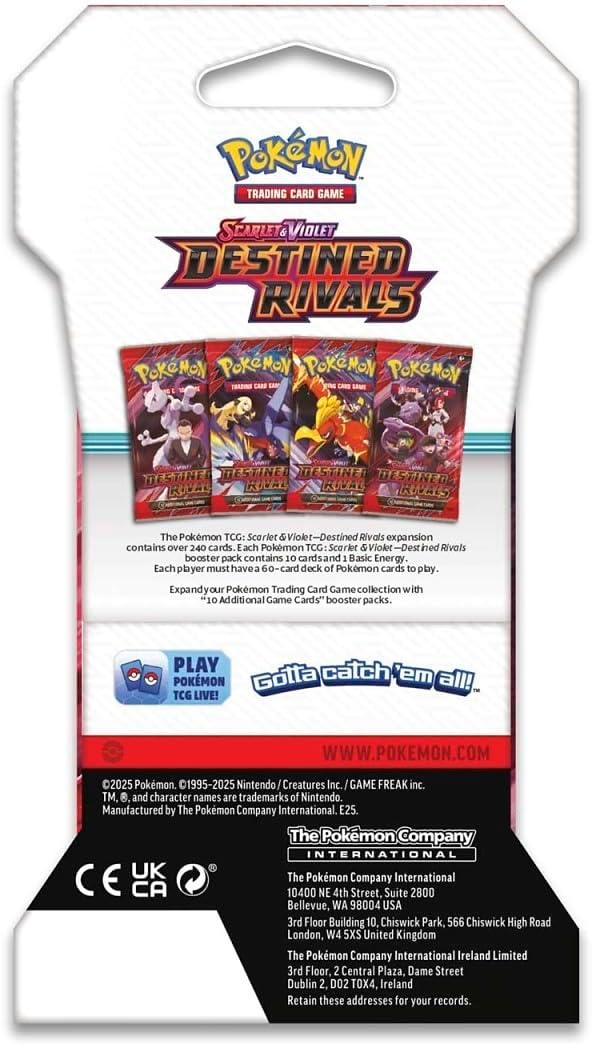 Pokemon TCG: Destined Rivals Sleeved Booster Pack (4-Pack)