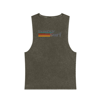 Unisex Stonewash Retro Tank