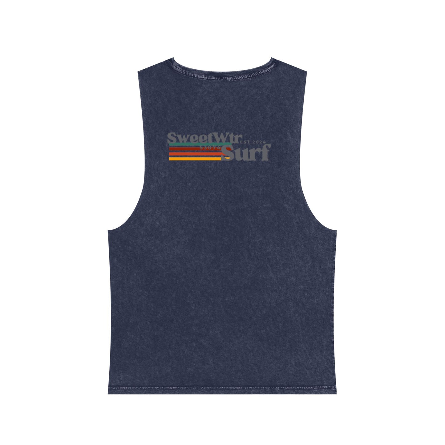 Unisex Stonewash Retro Tank