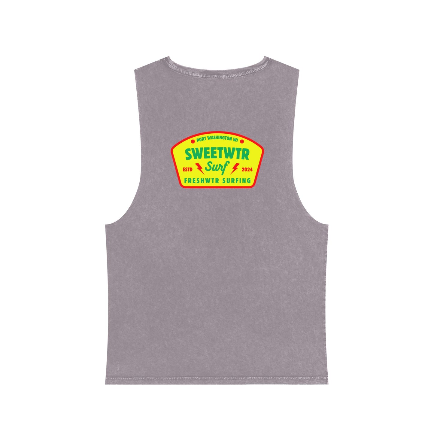 Unisex Stonewash Rasta Tank