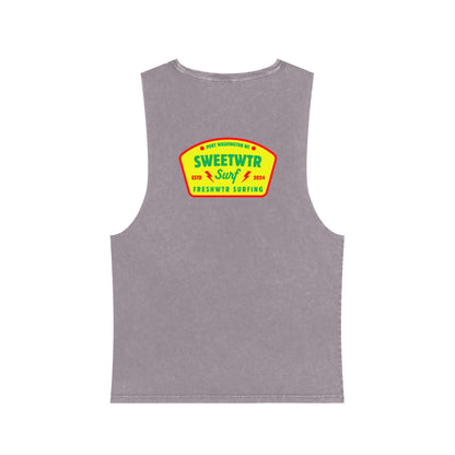 Unisex Stonewash Rasta Tank