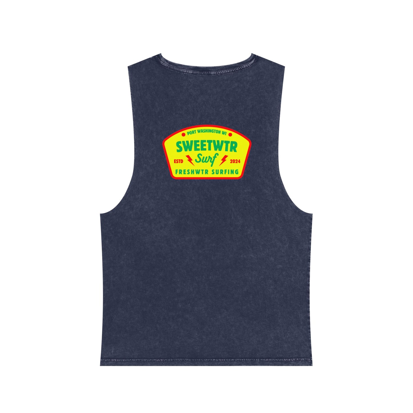 Unisex Stonewash Rasta Tank