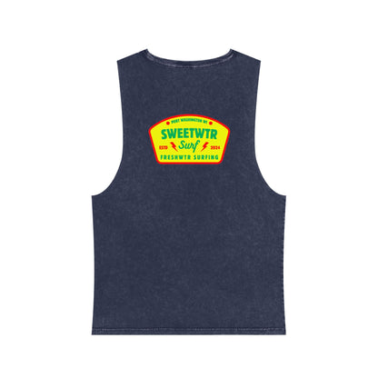 Unisex Stonewash Rasta Tank