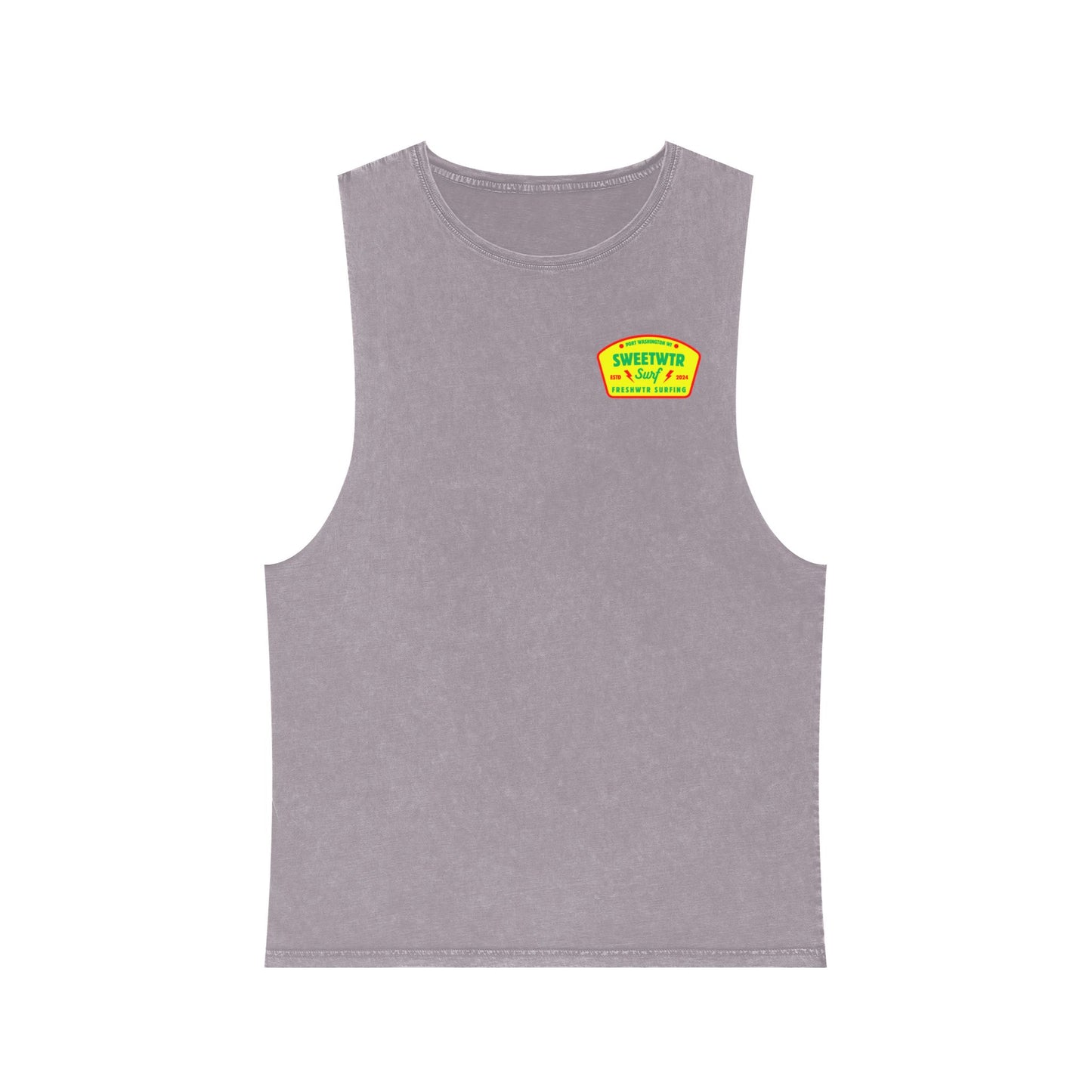 Unisex Stonewash Rasta Tank
