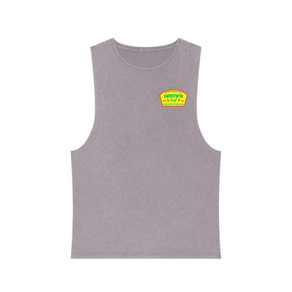 Unisex Stonewash Rasta Tank