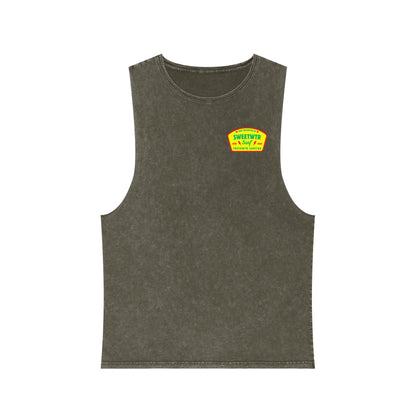 Unisex Stonewash Rasta Tank