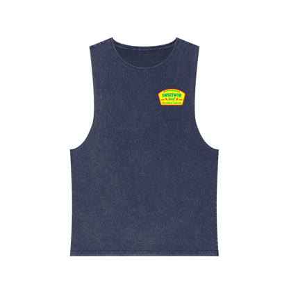Unisex Stonewash Rasta Tank