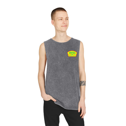 Unisex Stonewash Rasta Tank
