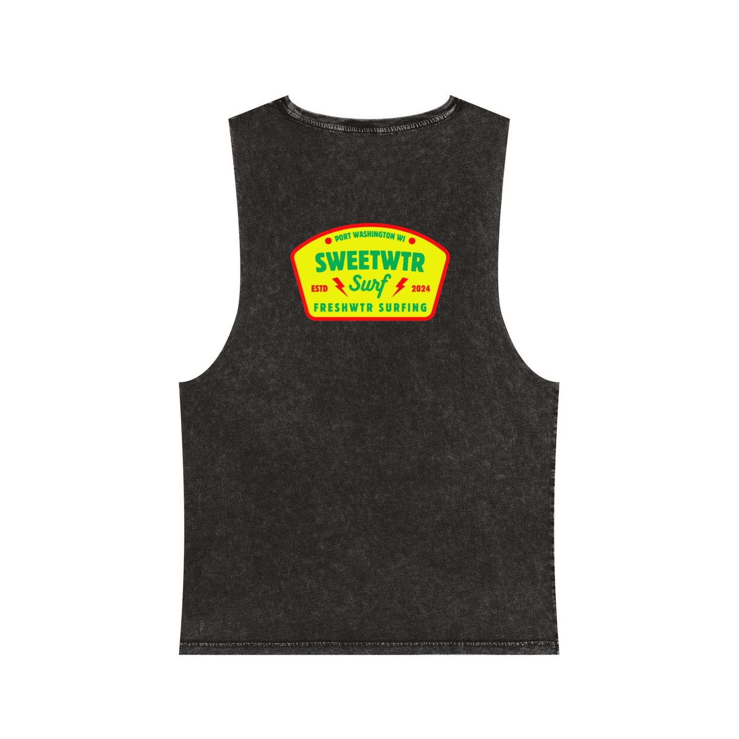 Unisex Stonewash Rasta Tank
