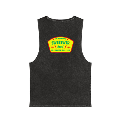Unisex Stonewash Rasta Tank