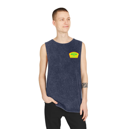 Unisex Stonewash Rasta Tank