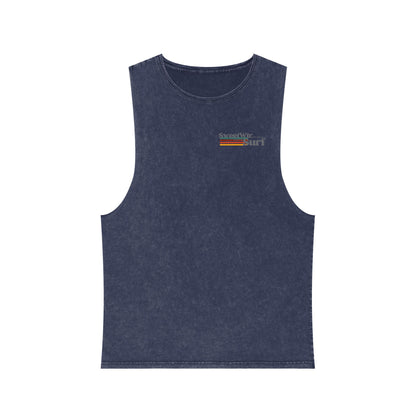 Unisex Stonewash Retro Tank
