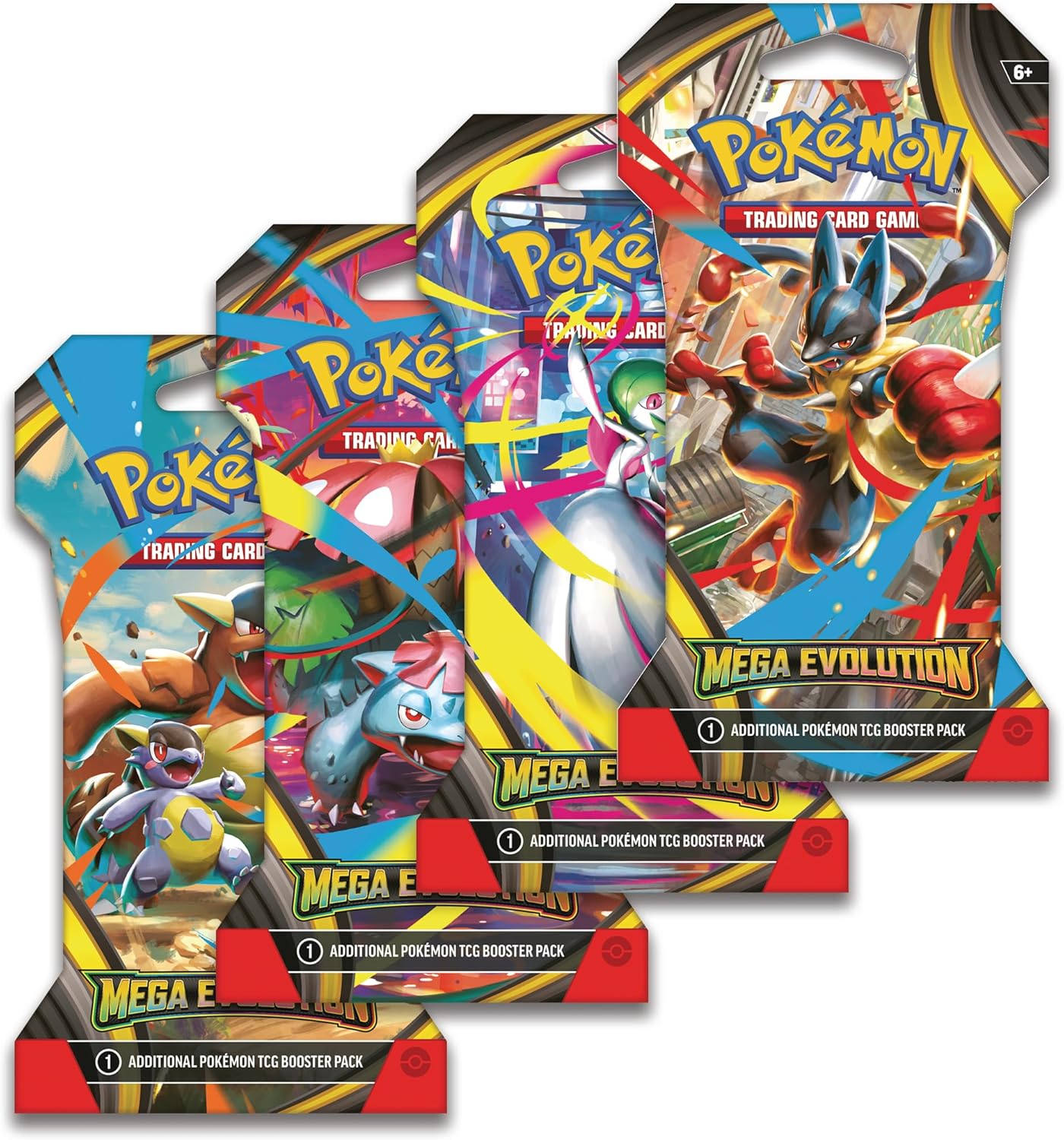 Pokemon TCG: Mega Evolution Sleeved Booster Pack (3-Pack)
